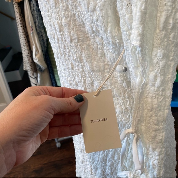 Tularosa White Scoop Neck Romper Large New - Picture 4 of 6